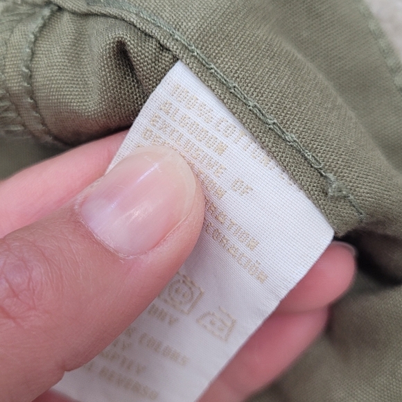 NWT Tommy Hilfiger Womens Green Cotton Skirt Size 6 - Picture 6 of 7